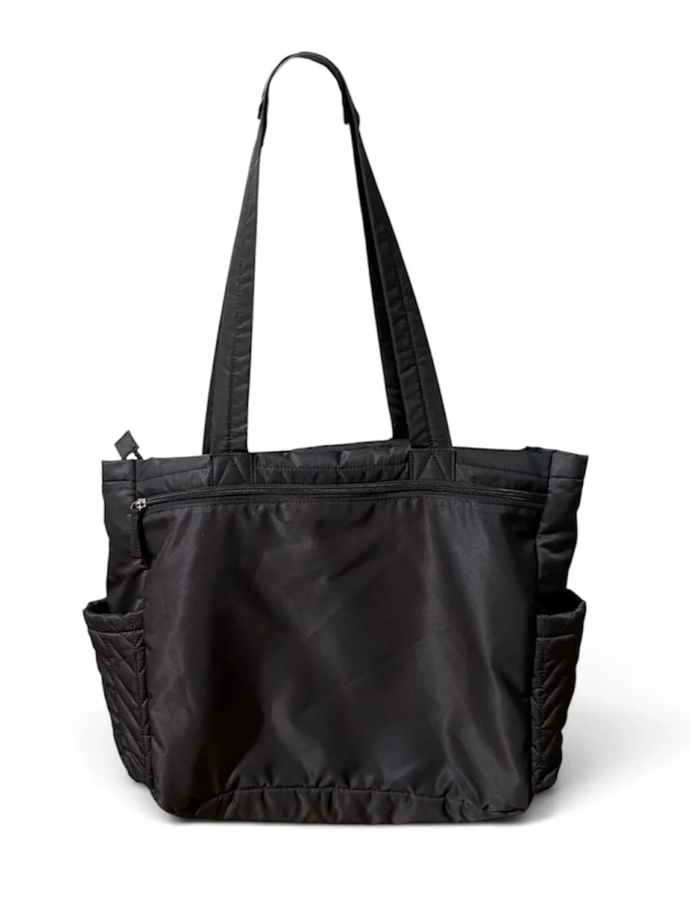 Skip Hop Forma Black Quilted Diaper Bag Tote Travel Carryall Teal Interior